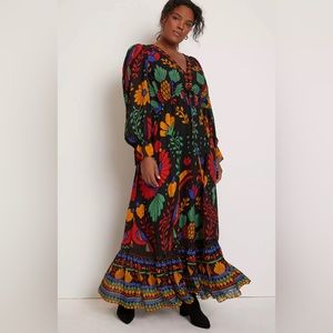 Worn Once - FARM RIO GEORGETTE MAXI DRESS